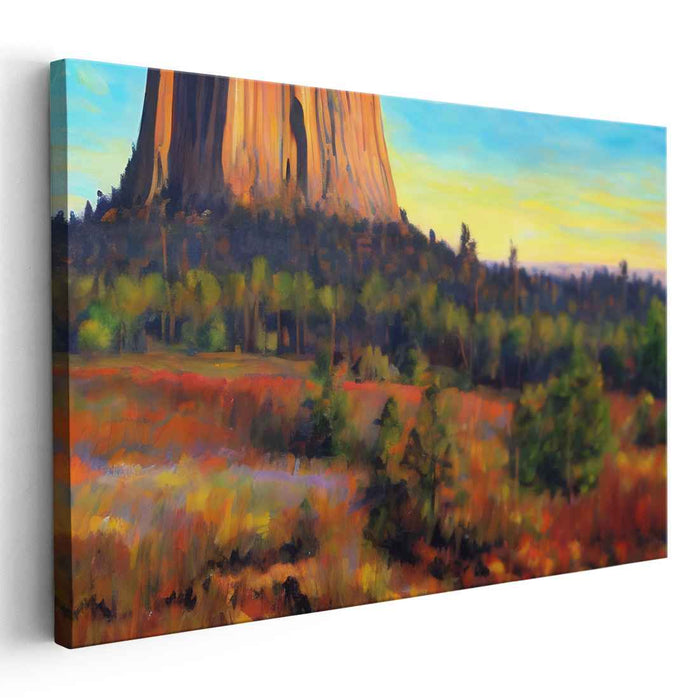 Verdant Dusk: Sunset Over the Verdant Landscape