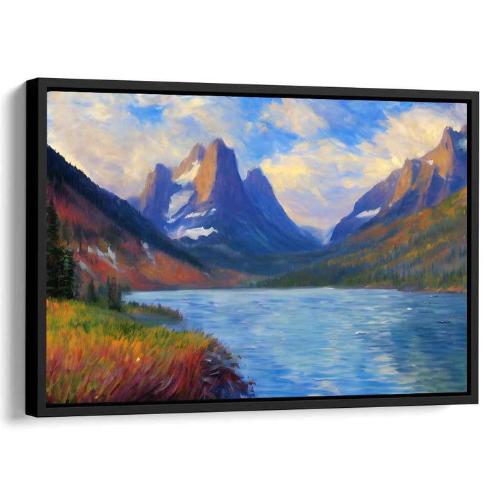 Brush Strokes Dance: An Impressionist Landscape Canvas Art Print