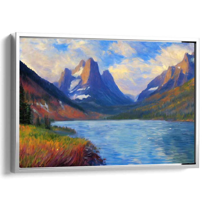 Brush Strokes Dance: An Impressionist Landscape Canvas Art Print