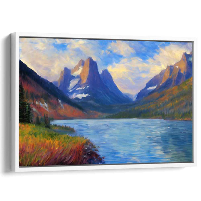 Brush Strokes Dance: An Impressionist Landscape Canvas Art Print