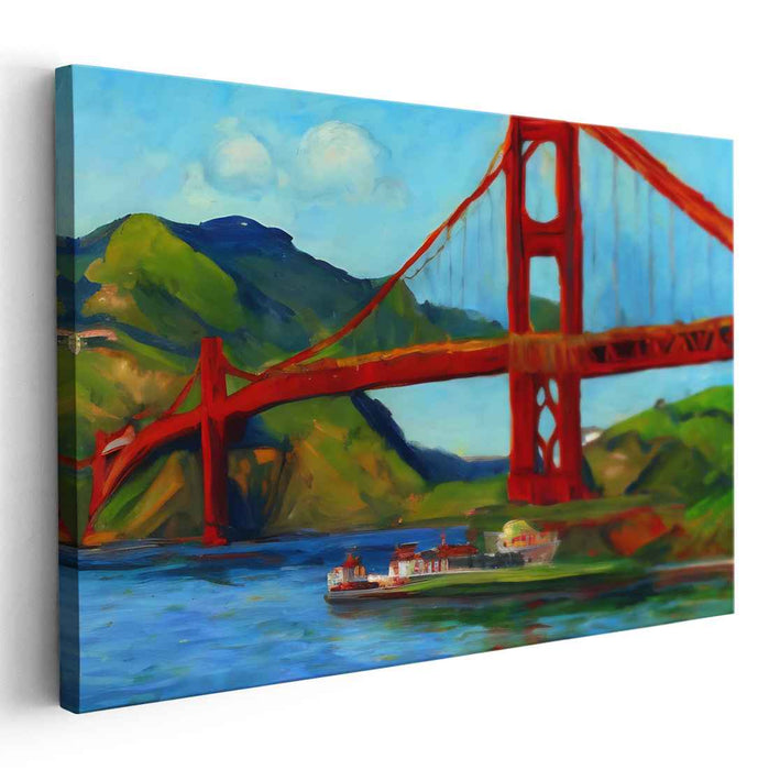 Impressionism Golden Gate Bridge #104