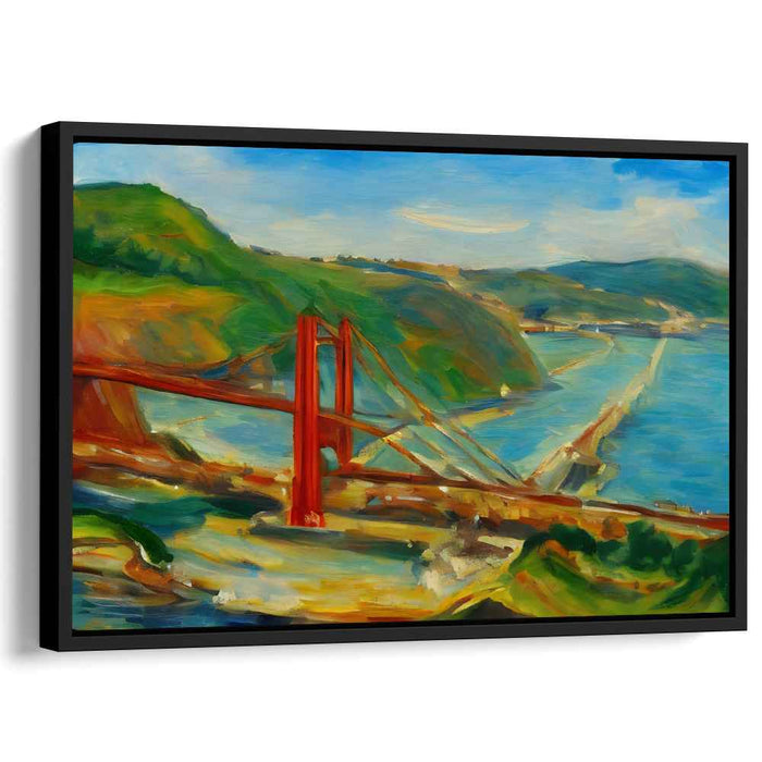 Swaying Meadows: Vibrant Impressionist Landscape Canvas Art Print