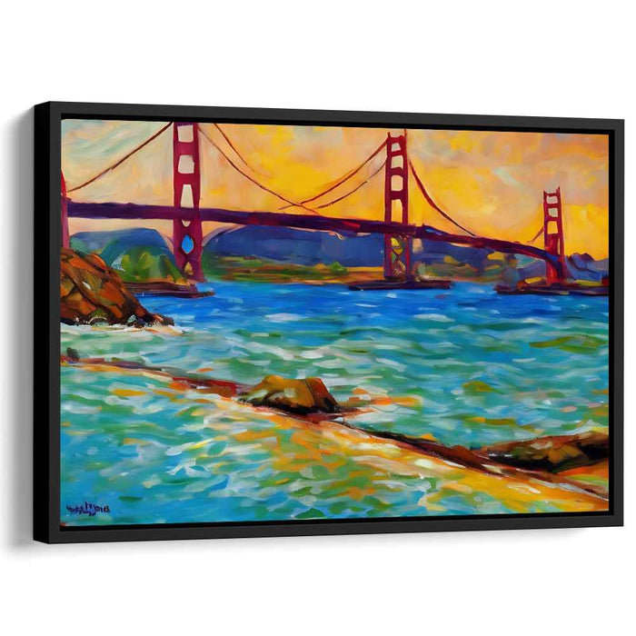 Colorful Dreams on Canvas: Vibrant Impressionist Sunset Canvas Art Print
