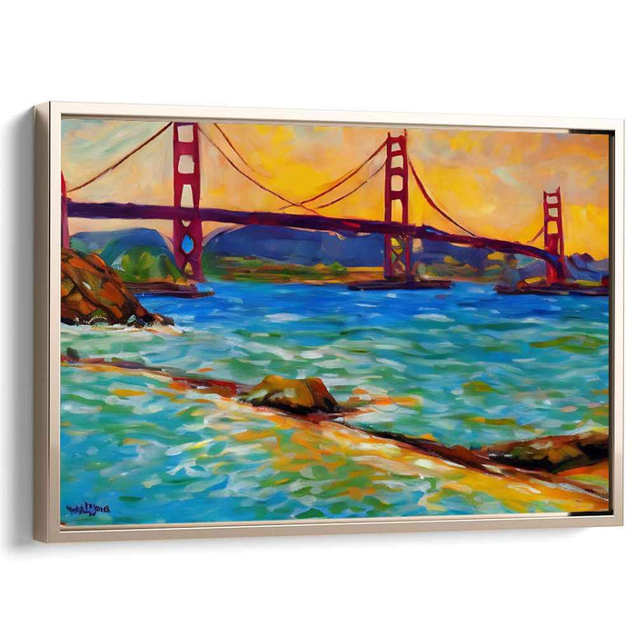 Colorful Dreams on Canvas: Vibrant Impressionist Sunset Canvas Art Print