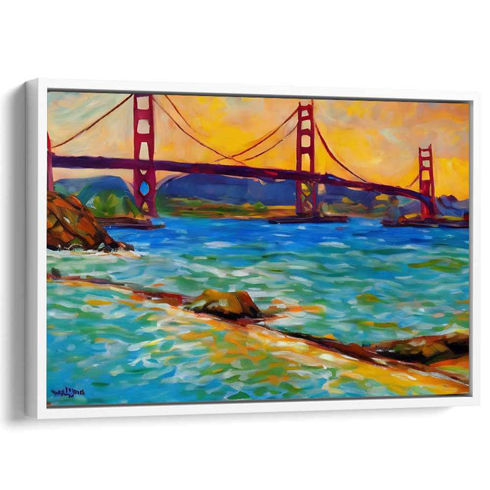 Colorful Dreams on Canvas: Vibrant Impressionist Sunset Canvas Art Print