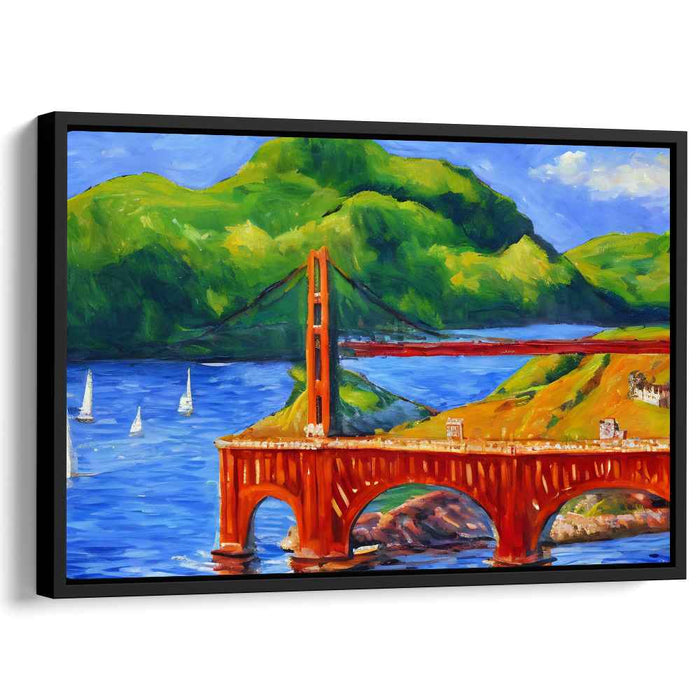 Living Palette Symphony: Vibrant Landscape Canvas Art Print
