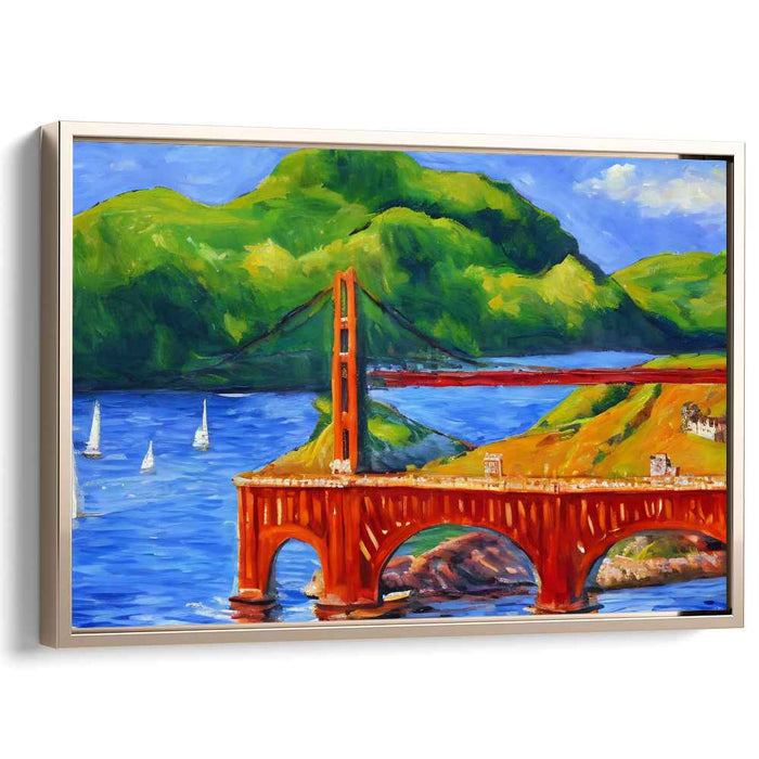 Living Palette Symphony: Vibrant Landscape Canvas Art Print