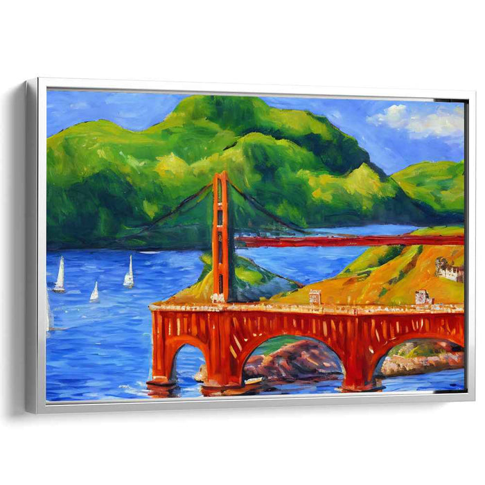 Living Palette Symphony: Vibrant Landscape Canvas Art Print