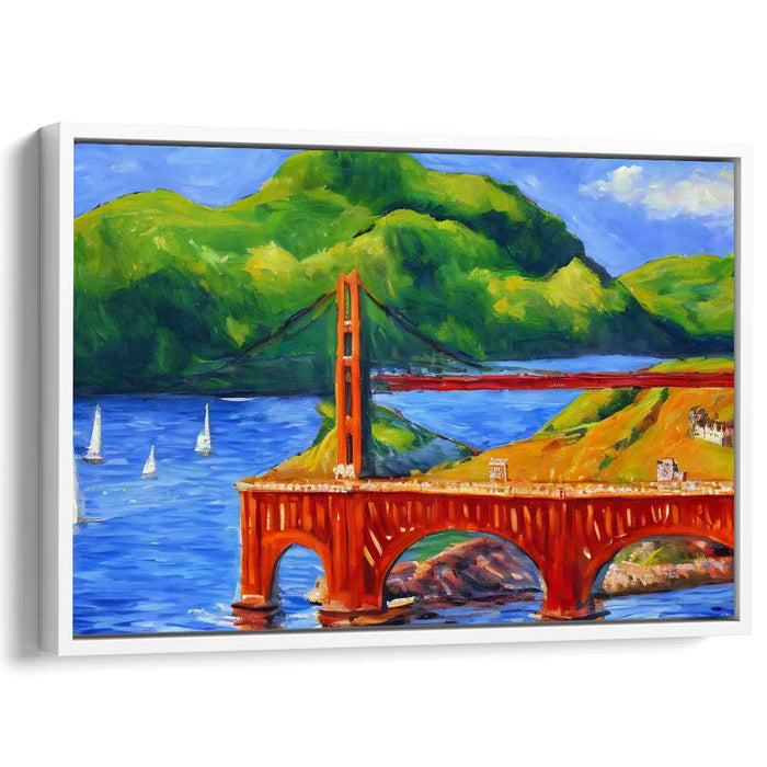 Living Palette Symphony: Vibrant Landscape Canvas Art Print