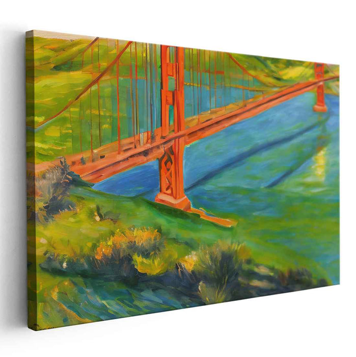 Rainbow Symphony on Canvas: Vibrant Impressionist Landscape Canvas Art Print