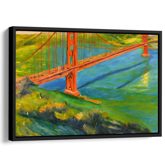 Rainbow Symphony on Canvas: Vibrant Impressionist Landscape Canvas Art Print