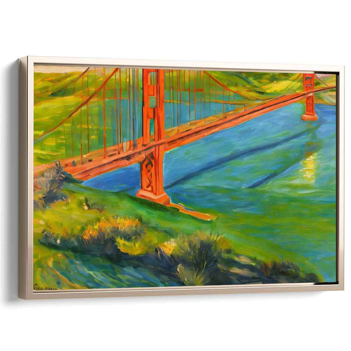 Rainbow Symphony on Canvas: Vibrant Impressionist Landscape Canvas Art Print