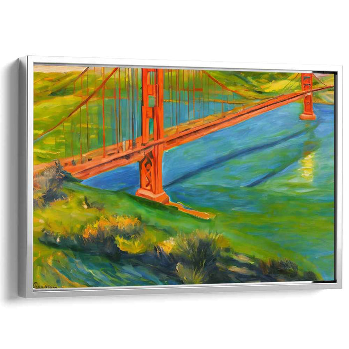 Rainbow Symphony on Canvas: Vibrant Impressionist Landscape Canvas Art Print