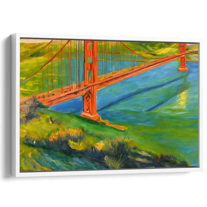 Rainbow Symphony on Canvas: Vibrant Impressionist Landscape Canvas Art Print