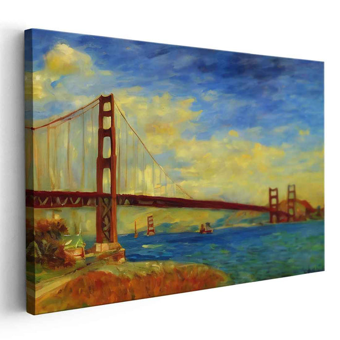 Impressionism Golden Gate Bridge #129