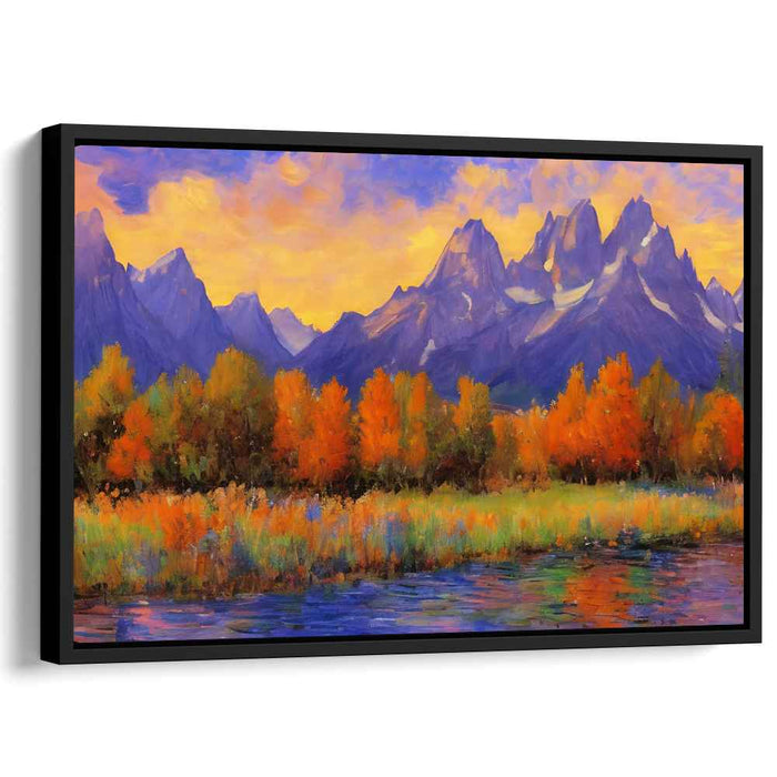 Echoes of Eternity: Majestic Mountain Landscape Canvas Art