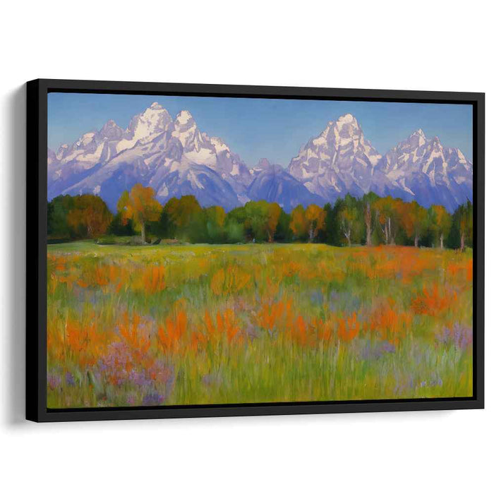 Whispering Meadow Blooms: Tranquil Landscape with Vibrant Wildflowers