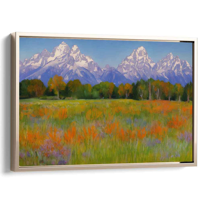 Whispering Meadow Blooms: Tranquil Landscape with Vibrant Wildflowers