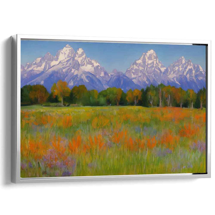 Whispering Meadow Blooms: Tranquil Landscape with Vibrant Wildflowers