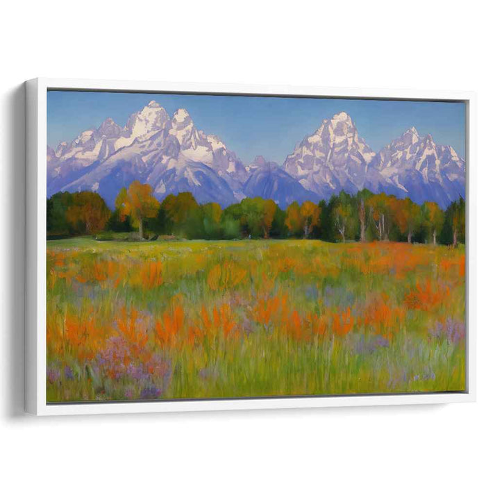 Whispering Meadow Blooms: Tranquil Landscape with Vibrant Wildflowers