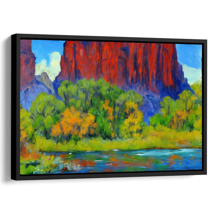 Eternal Vistas: Vibrant Landscape Canvas Art Print
