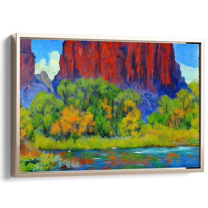 Eternal Vistas: Vibrant Landscape Canvas Art Print