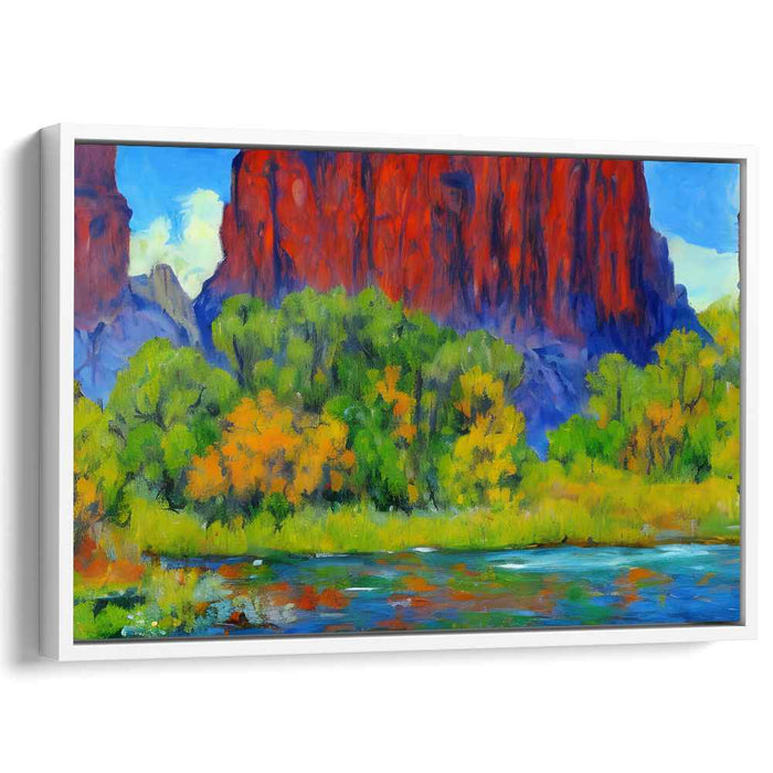 Eternal Vistas: Vibrant Landscape Canvas Art Print