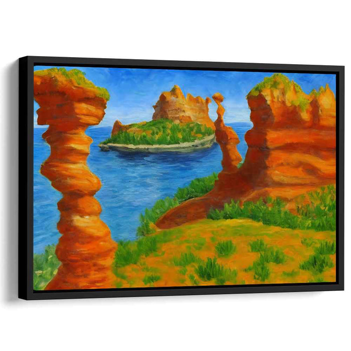 Coastal Serenity Landscape Canvas Art: Coastal Serenity Landscape Canvas Art