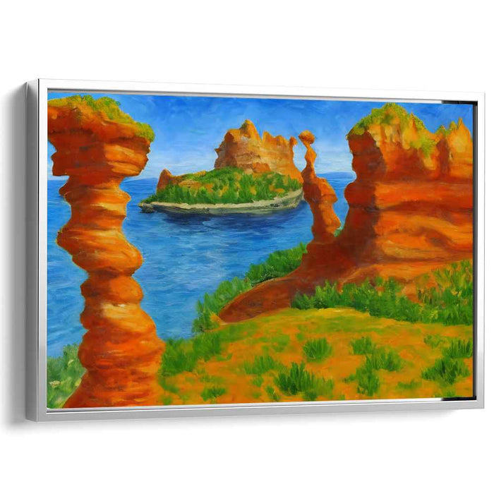 Coastal Serenity Landscape Canvas Art: Coastal Serenity Landscape Canvas Art