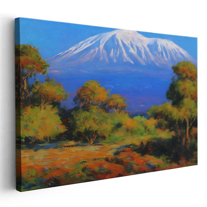 Chromatic Nature Trails: Vibrant Landscape Canvas Art Print