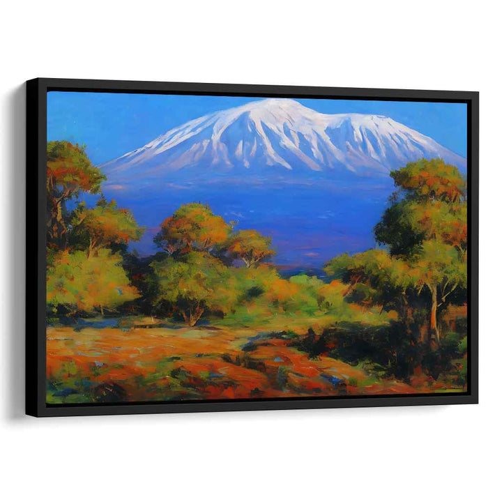 Chromatic Nature Trails: Vibrant Landscape Canvas Art Print