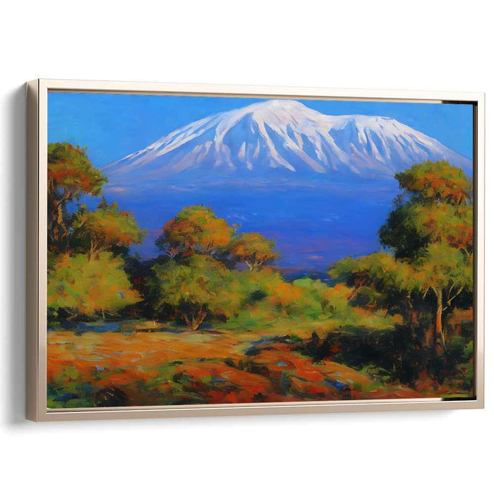 Chromatic Nature Trails: Vibrant Landscape Canvas Art Print