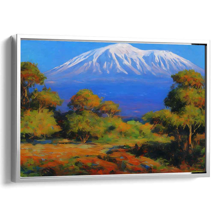 Chromatic Nature Trails: Vibrant Landscape Canvas Art Print