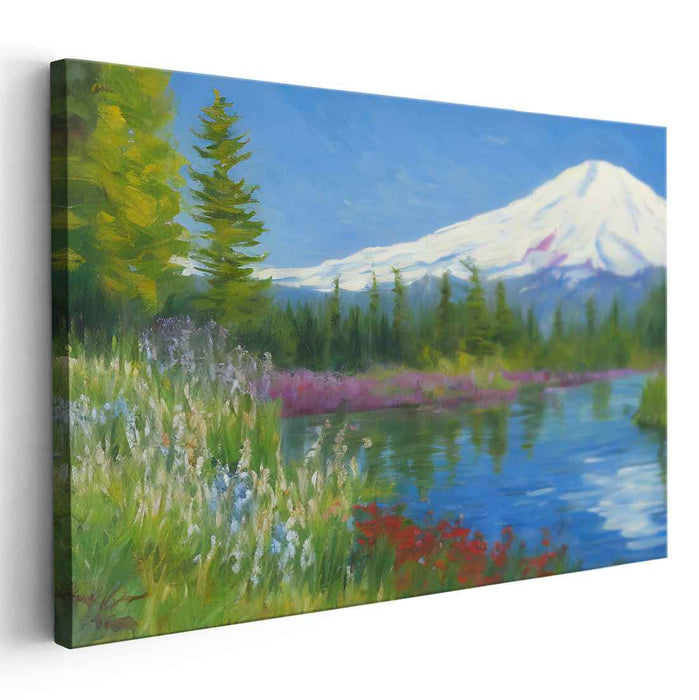 Radiance of Earth: Luminous Landscape Oil Painting