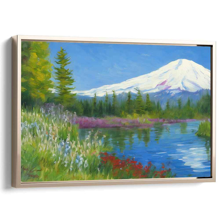 Radiance of Earth: Luminous Landscape Oil Painting