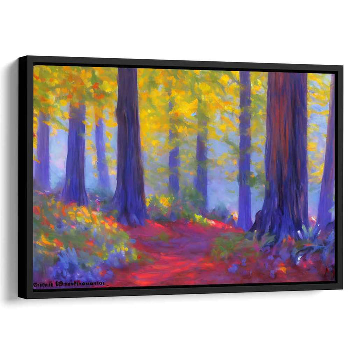 Impressionist Mosaic Skies: Vivid Impressionist Landscape Canvas Art