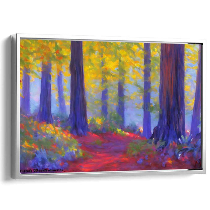Impressionist Mosaic Skies: Vivid Impressionist Landscape Canvas Art