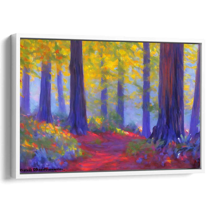 Impressionist Mosaic Skies: Vivid Impressionist Landscape Canvas Art