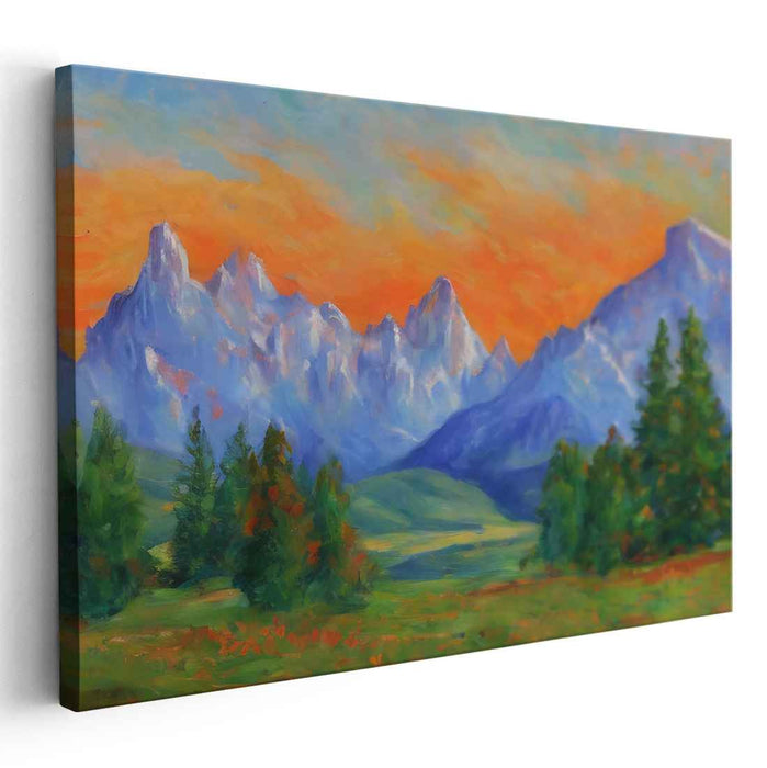 Tranquil Landscapes Abound: Tranquil Landscape Canvas Art Print