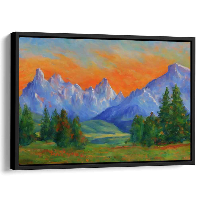 Tranquil Landscapes Abound: Tranquil Landscape Canvas Art Print