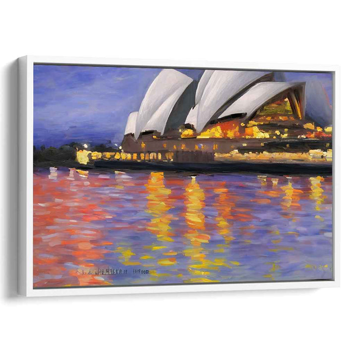 Harbor Symphony Impressions: Impressionist Sydney Opera House Canvas Art Print