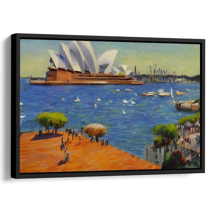 Harbor Dreams Dance: Impressionist Sydney Opera House Canvas Art