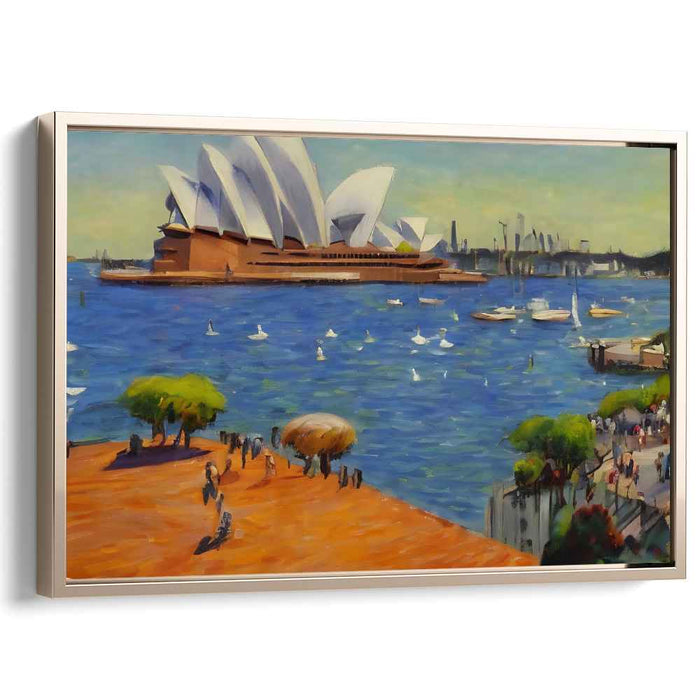 Harbor Dreams Dance: Impressionist Sydney Opera House Canvas Art