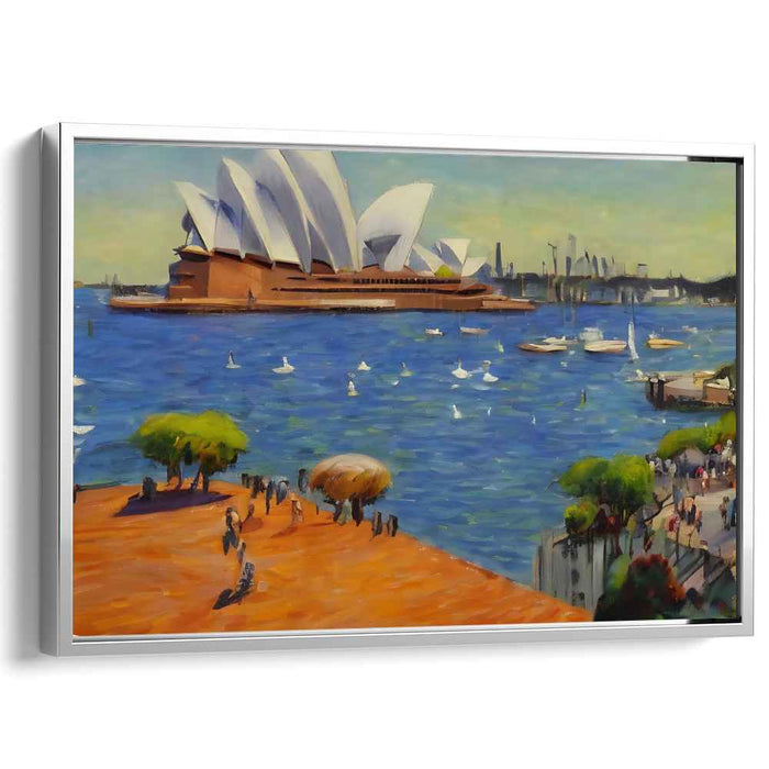 Harbor Dreams Dance: Impressionist Sydney Opera House Canvas Art