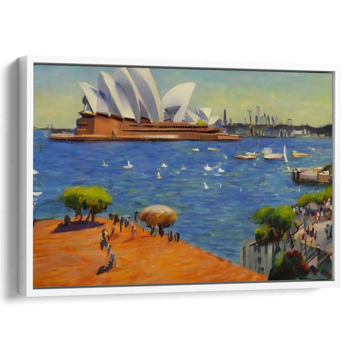 Harbor Dreams Dance: Impressionist Sydney Opera House Canvas Art