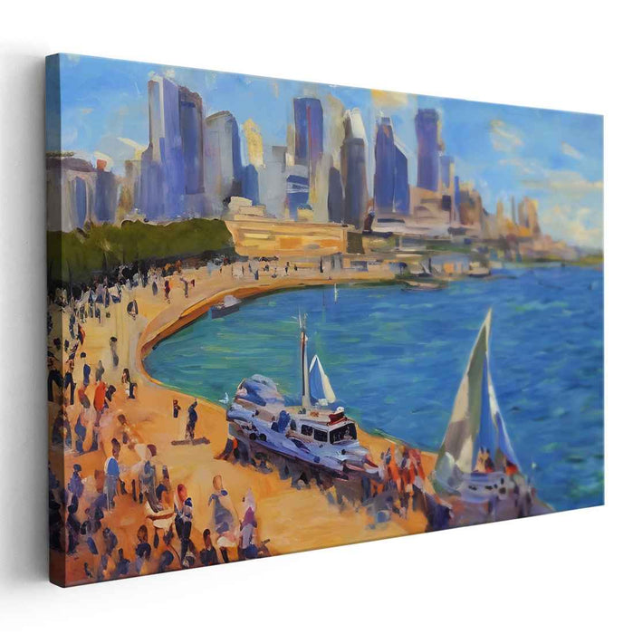 Urban Waterfront: A Symphony of City and Sea