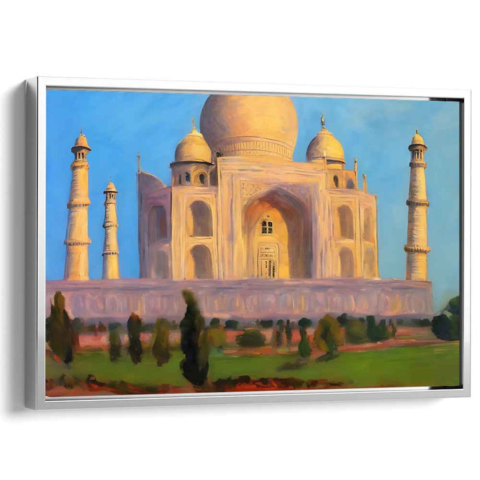 Golden Dusk Glow: Golden Sunset Canvas Art Print