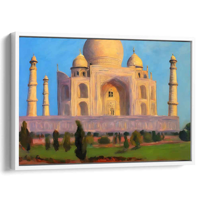 Golden Dusk Glow: Golden Sunset Canvas Art Print