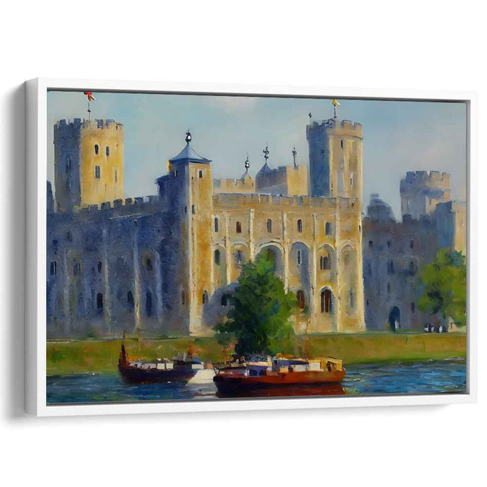 Serenade of Brushstrokes: Impressionist Landscape Canvas Art Print