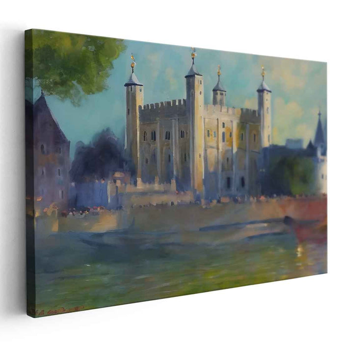 Twilight Enchantment: A Romantic Castle at Sunset